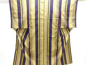 大正ロマン　縞織り出しお召着物